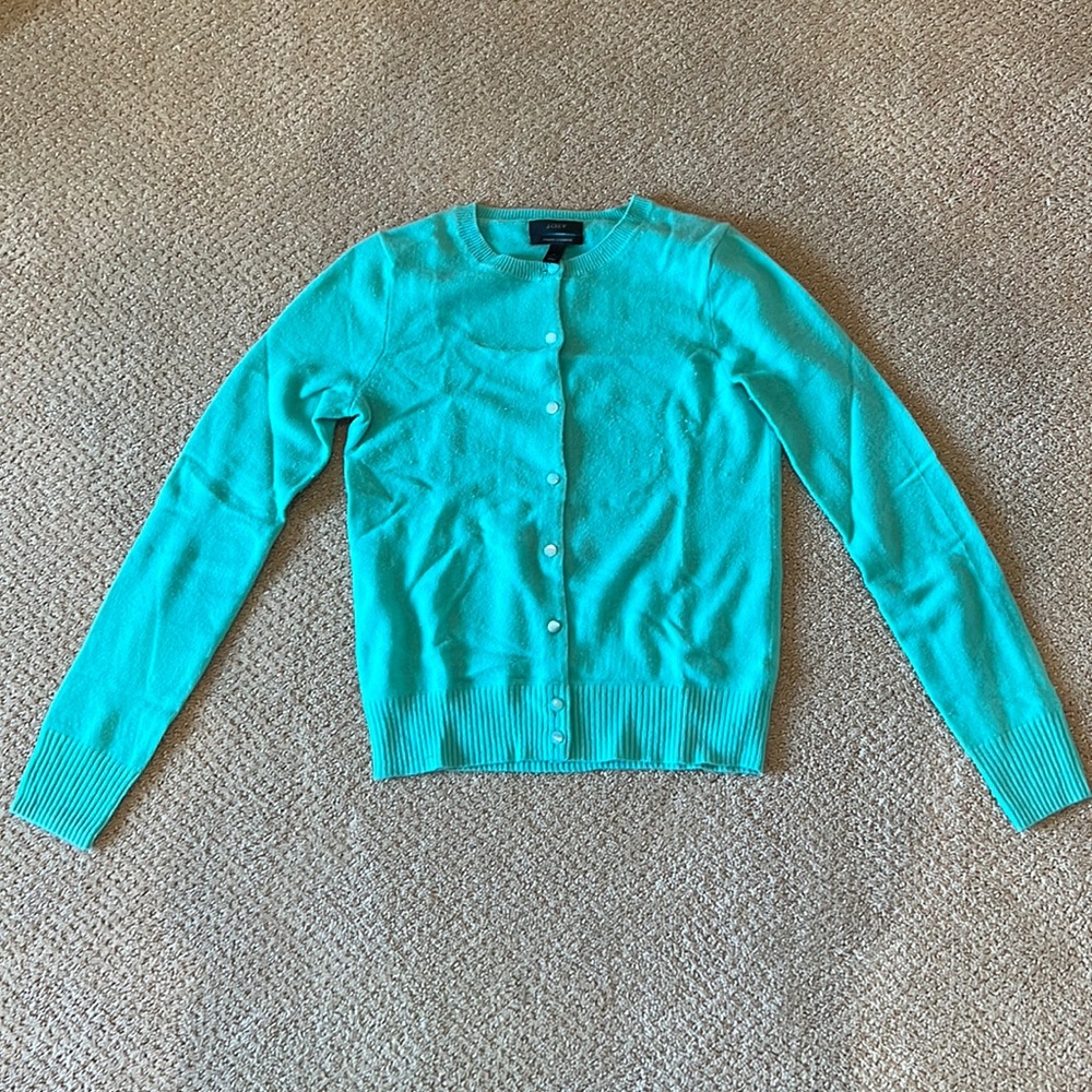 Mint cashmere cardigan